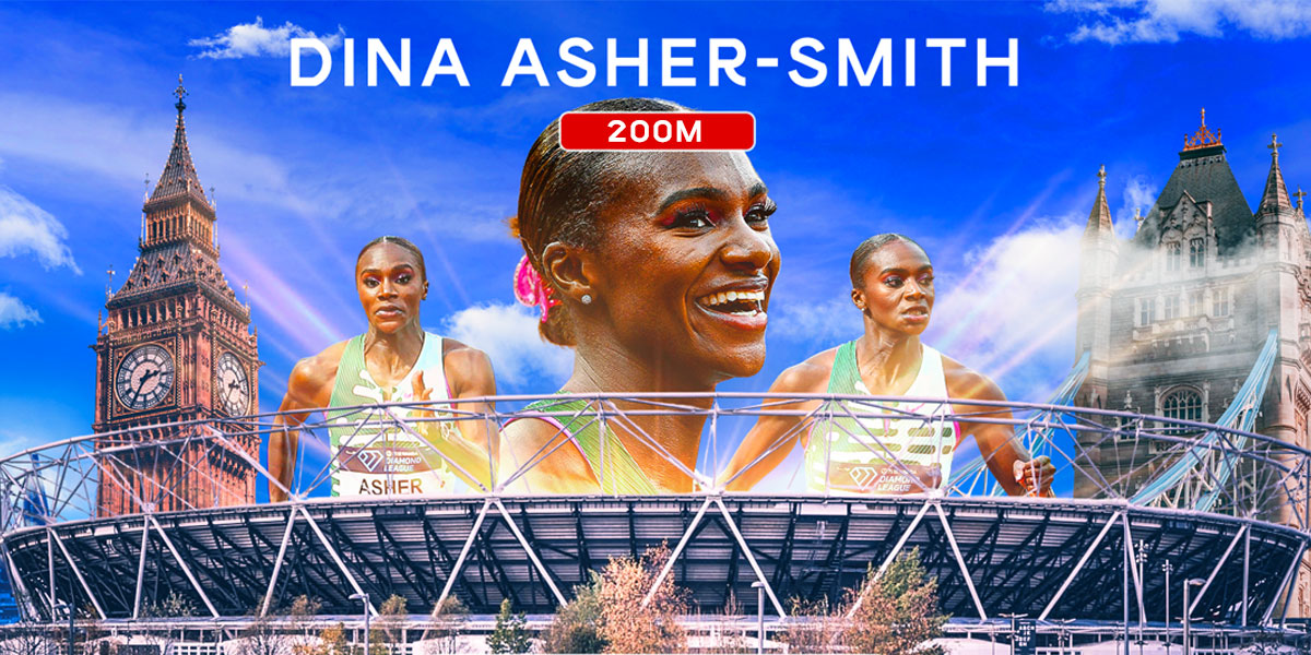 EUROPEAN GOLD MEDALLIST DINA ASHER-SMITH ‘COMING HOME’ TO RACE OVER 200M IN LONDON